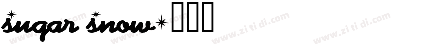Sugar Snow字体转换